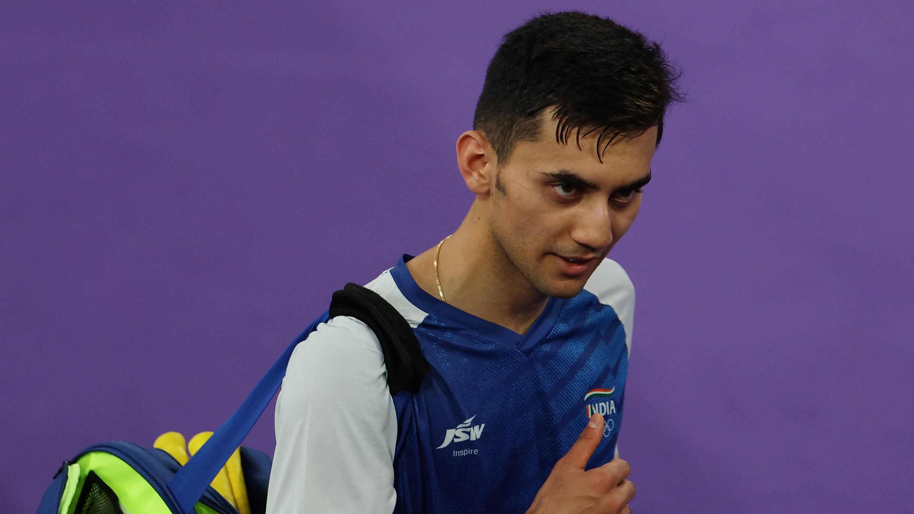 <div class="paragraphs"><p>Lakshya Sen of India reacts as he leaves the court after winning the match against Tien Chen Chou of Taiwan.</p></div>